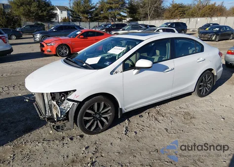 2015 Honda Civic Ex-L from USA, damaged, VIN 19XFB2F92FE234193